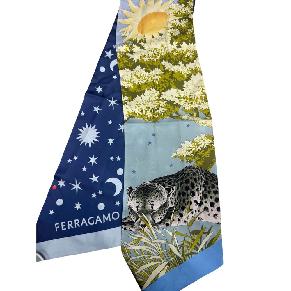 FERRAGAMO Day & Night Print Silk Bandeau